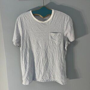 Jcrew Striped Mens Pocket Tee